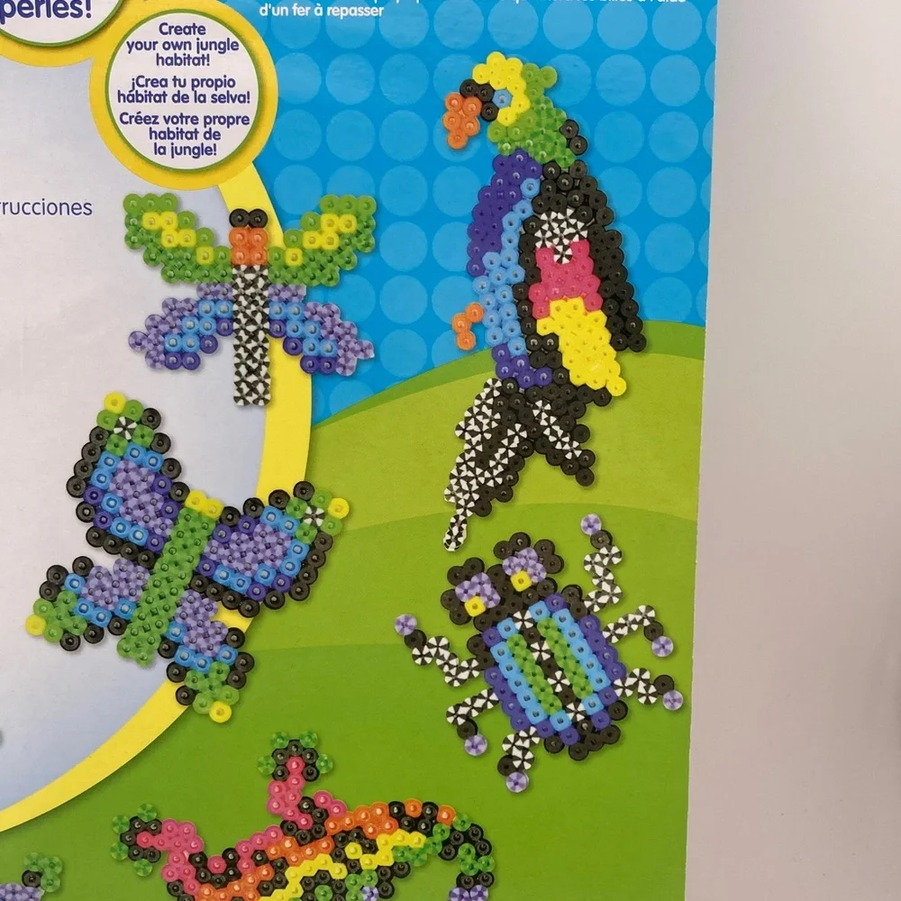 Perler Kid's Craft Create Rare Bugs N Birds Jungled Habitat Fused Beads Kit